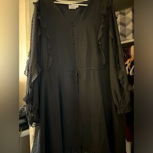 Cute mid length black dress
